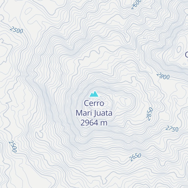 Map of Cerro Mari Juata