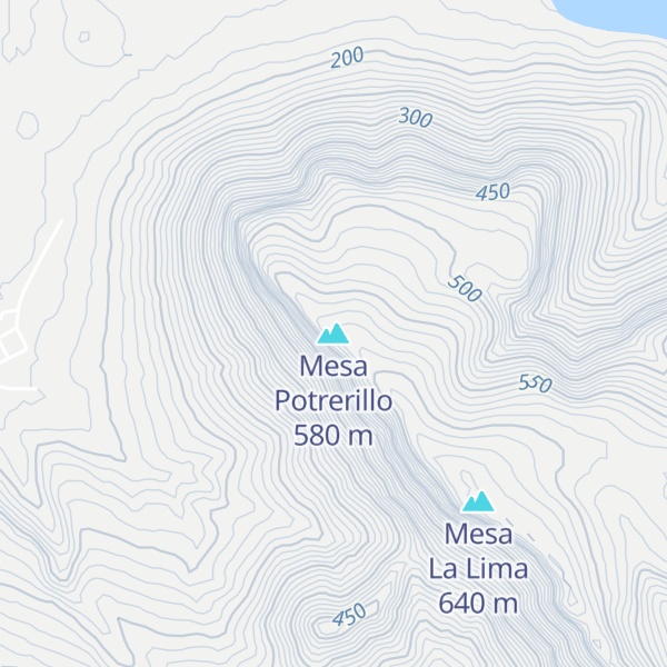 Map of Mesa Potrerillo