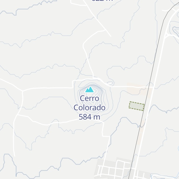 Map of Cerro Colorado