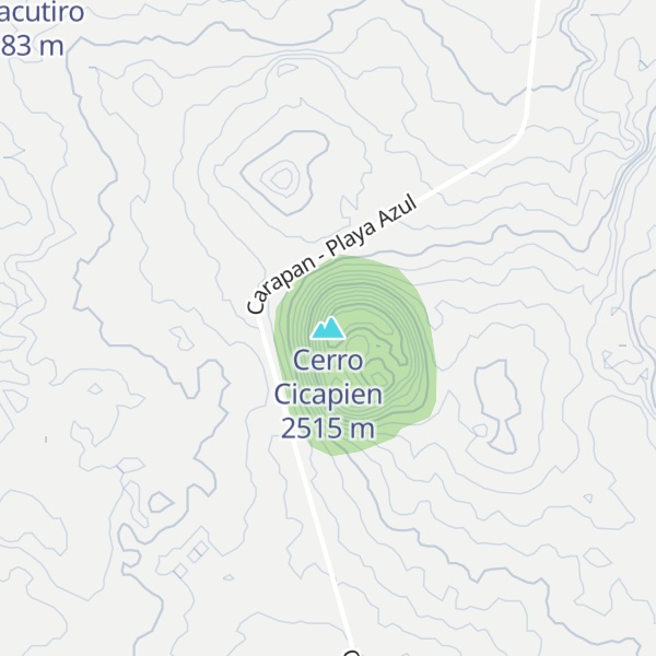 Map of Cerro Cicapien