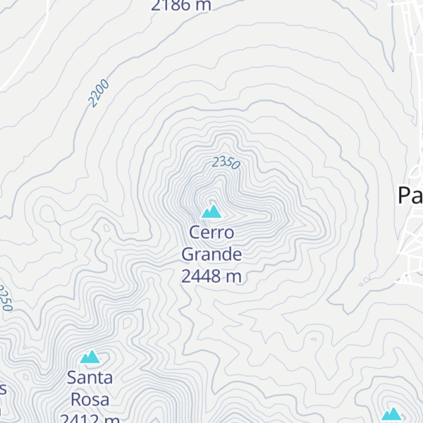 Map of Cerro Grande