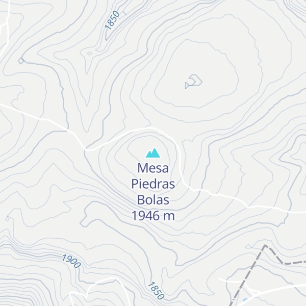Map of Mesa Piedras Bolas