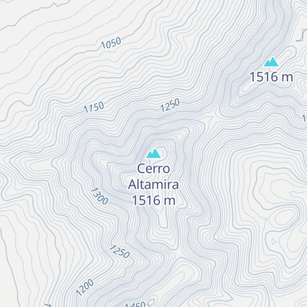 Map of Cerro Altamira