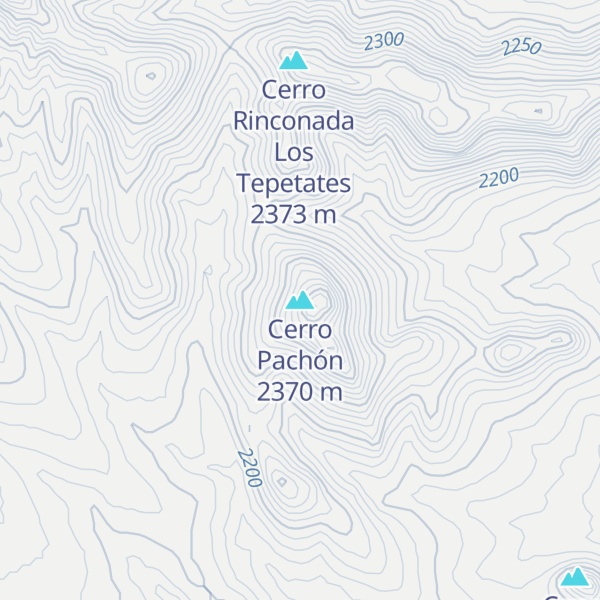 Map of Cerro Pachón