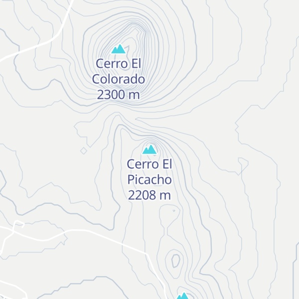 Map of Cerro El Picacho