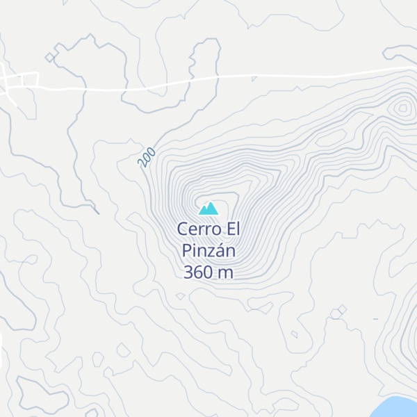 Map of Cerro El Pinzán
