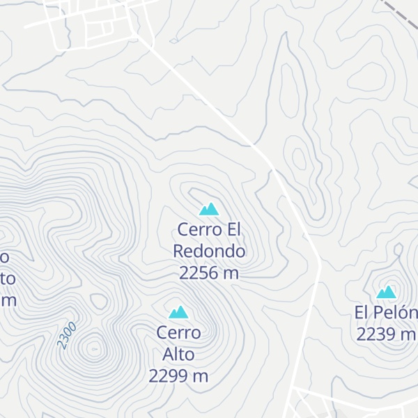 Map of Cerro El Redondo