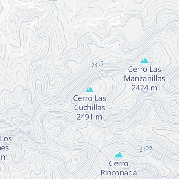 Map of Cerro Las Cuchillas