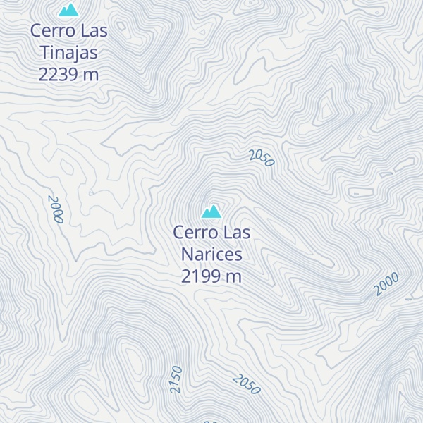 Map of Cerro Las Narices