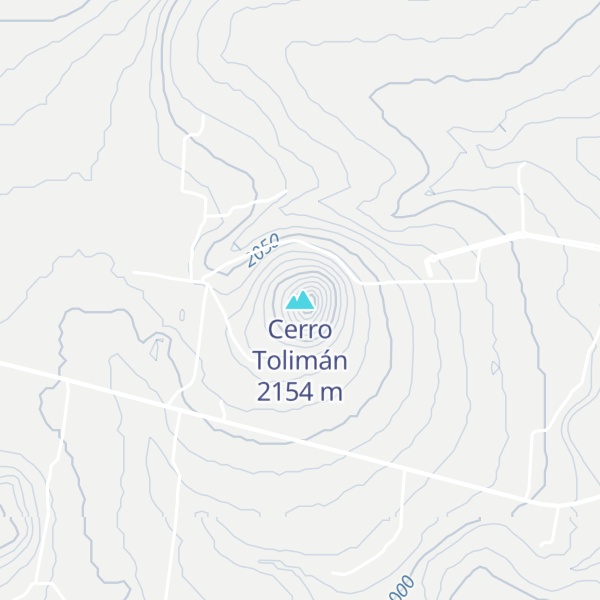 Map of Cerro Tolimán