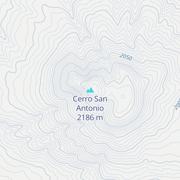 Map of Cerro San Antonio