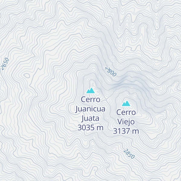 Map of Cerro Juanicua Juata