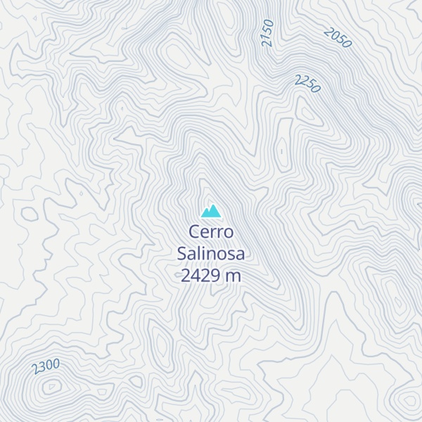 Map of Cerro Salinosa
