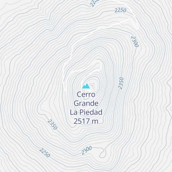 Map of Cerro Grande La Piedad