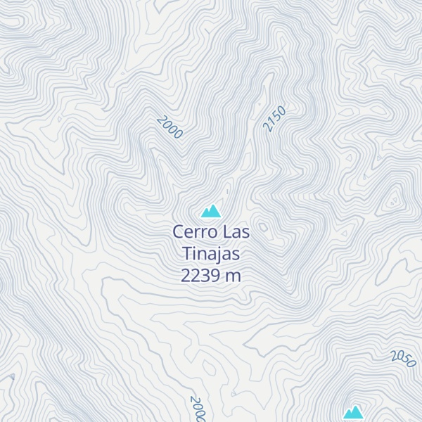 Map of Cerro Las Tinajas