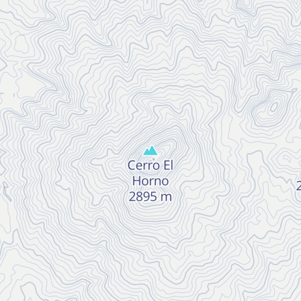 Map of Cerro El Horno
