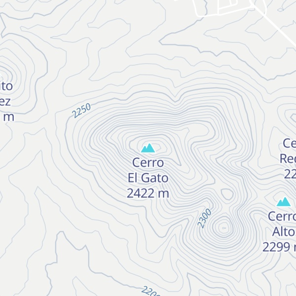 Map of Cerro El Gato