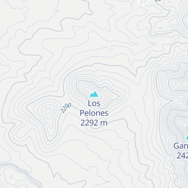 Map of Los Pelones
