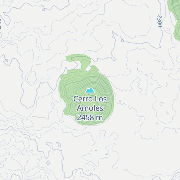 Map of Cerro Los Amoles