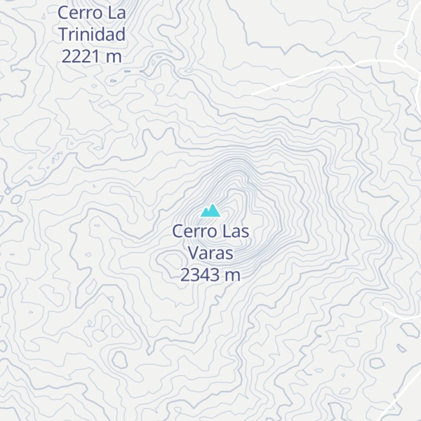 Map of Cerro Las Varas