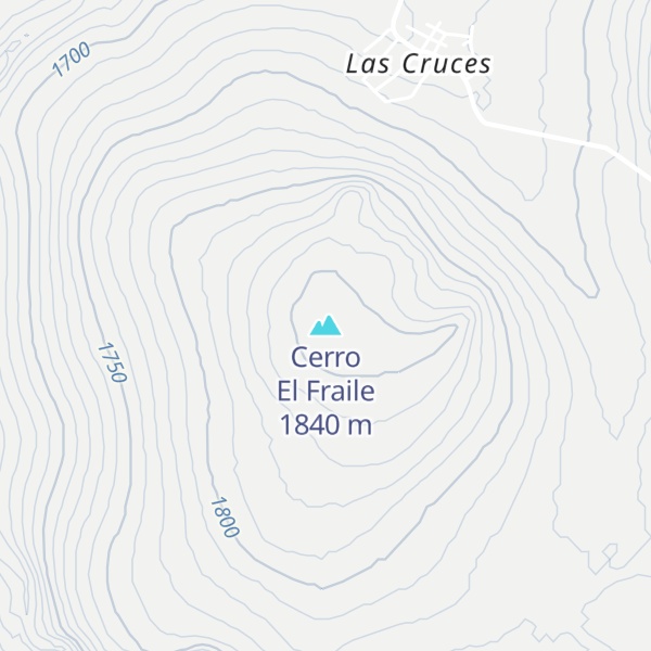 Map of Cerro El Fraile