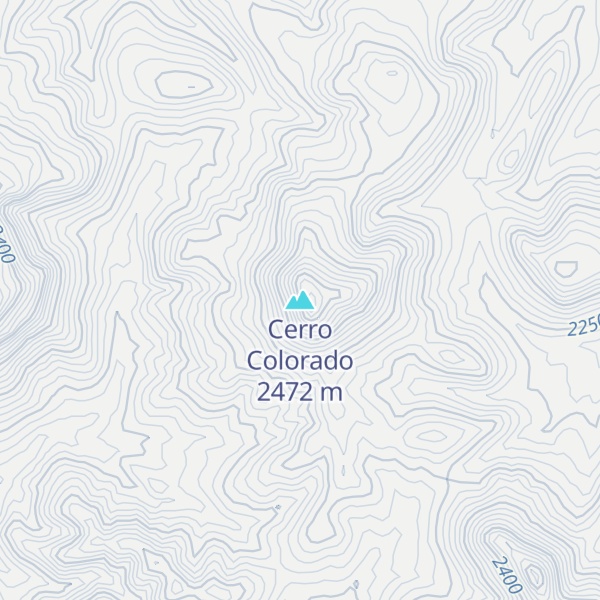 Map of Cerro Colorado