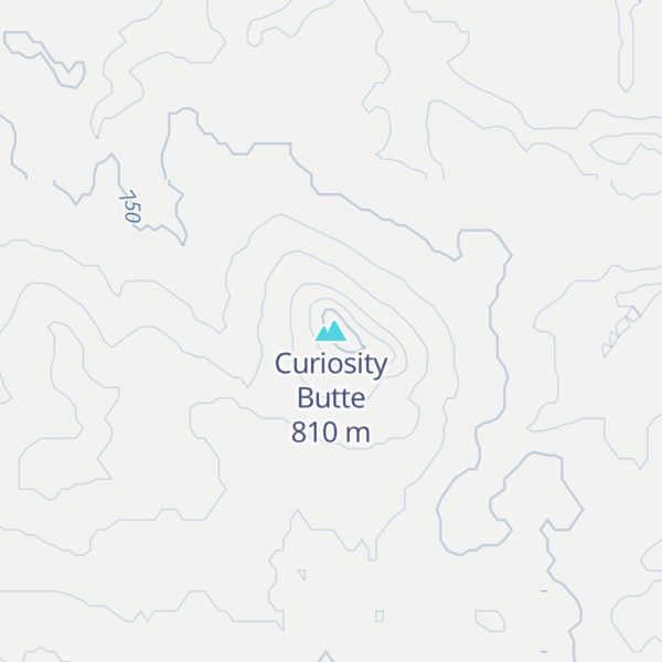 Map of Curiosity Butte
