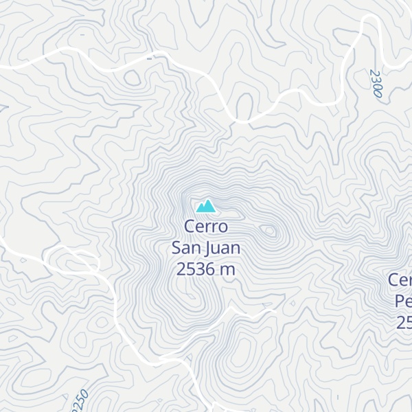 Map of Cerro San Juan