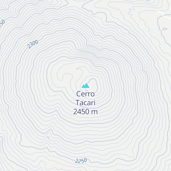 Map of Cerro Tacari