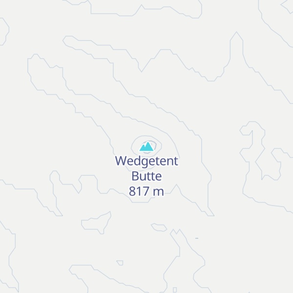 Map of Wedgetent Butte