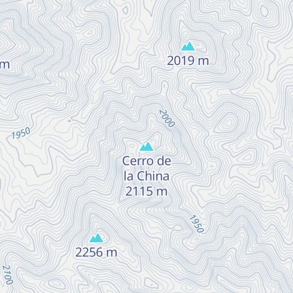 Map of Cerro de la China