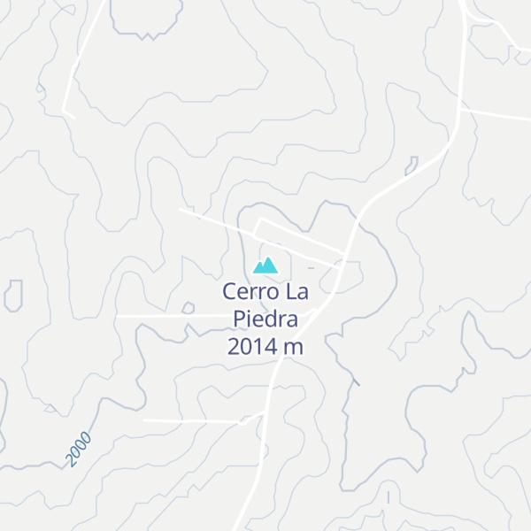 Map of Cerro La Piedra