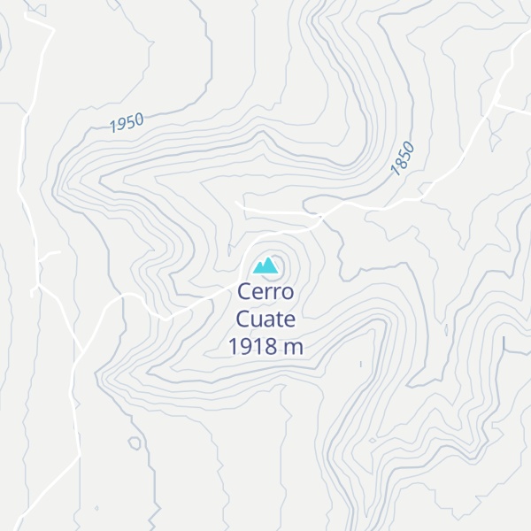 Map of Cerro Cuate