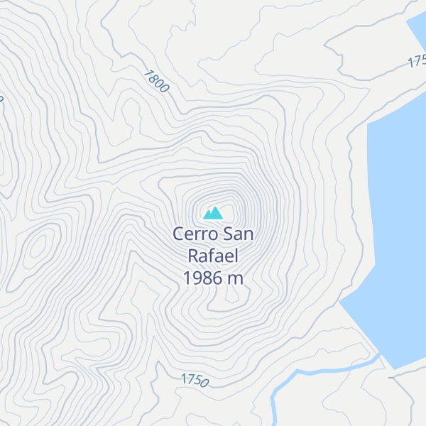Map of Cerro San Rafael