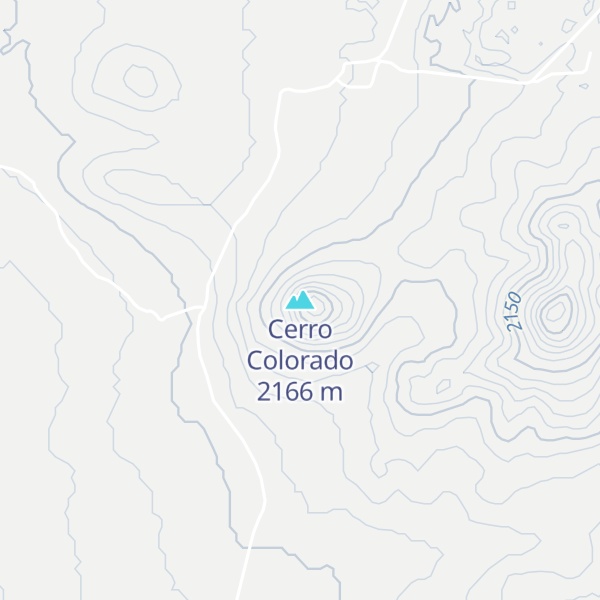 Map of Cerro Colorado