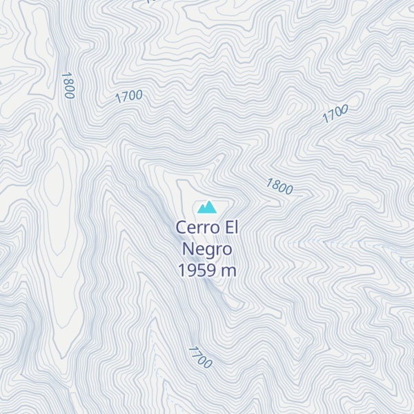 Map of Cerro El Negro
