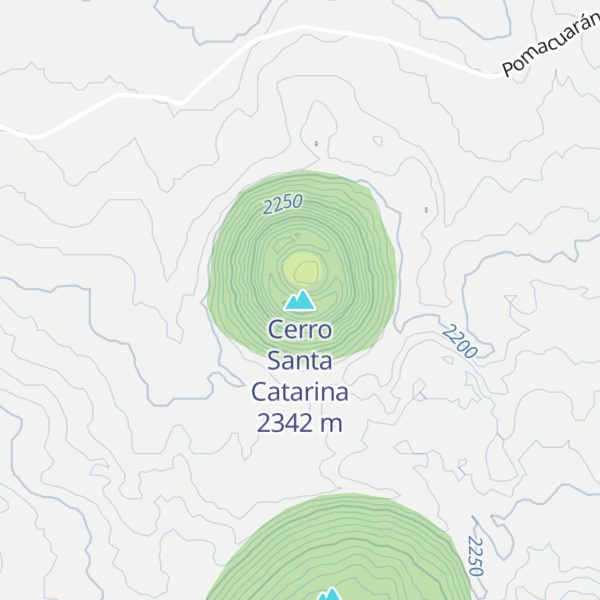 Map of Cerro Santa Catarina