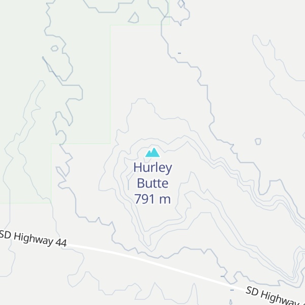 Map of Hurley Butte