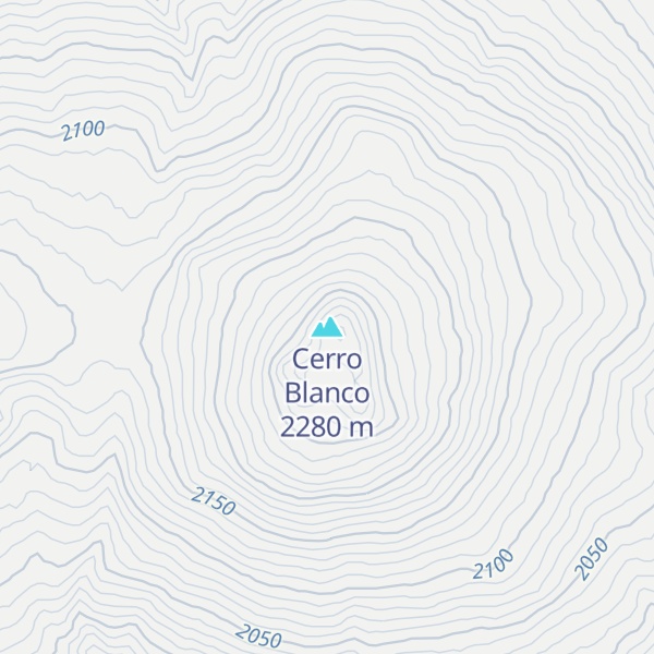 Map of Cerro Blanco