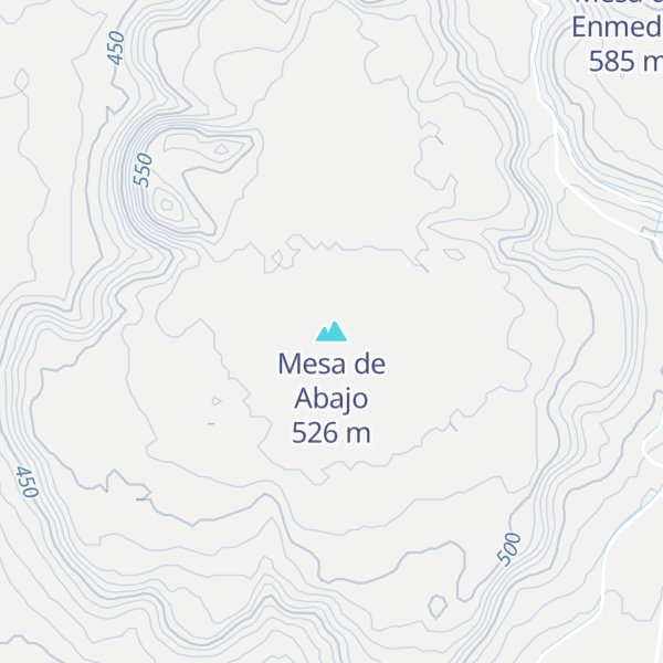 Map of Mesa de Abajo