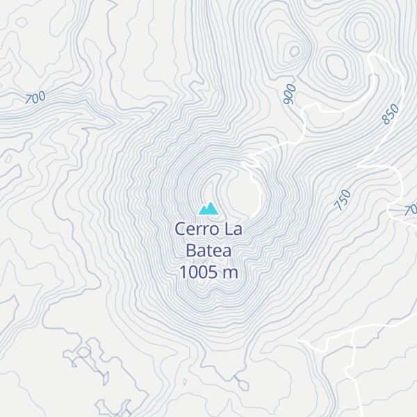 Map of Cerro La Batea