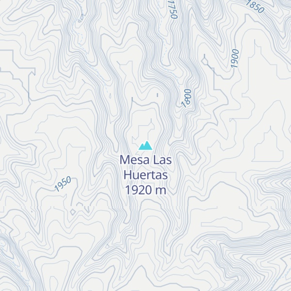 Map of Mesa Las Huertas