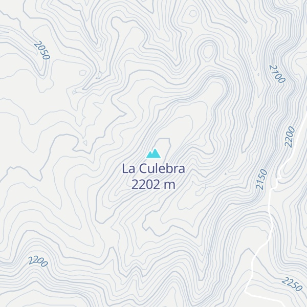 Map of La Culebra