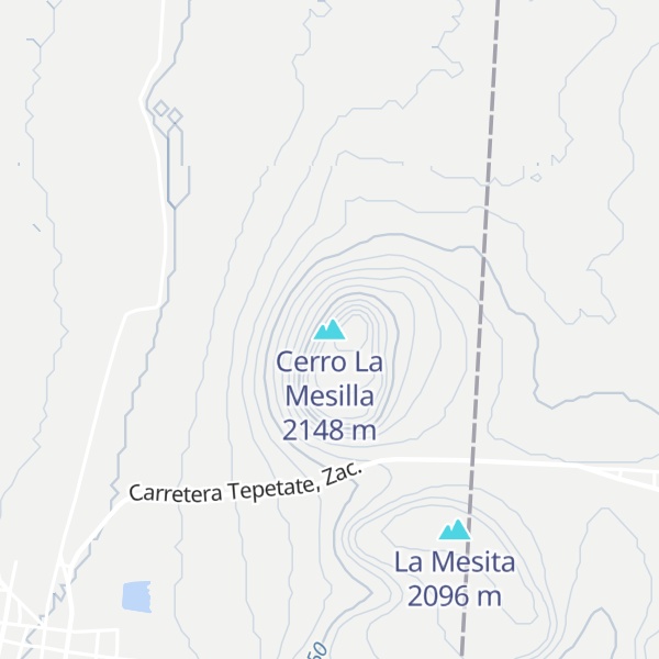 Map of Cerro La Mesilla