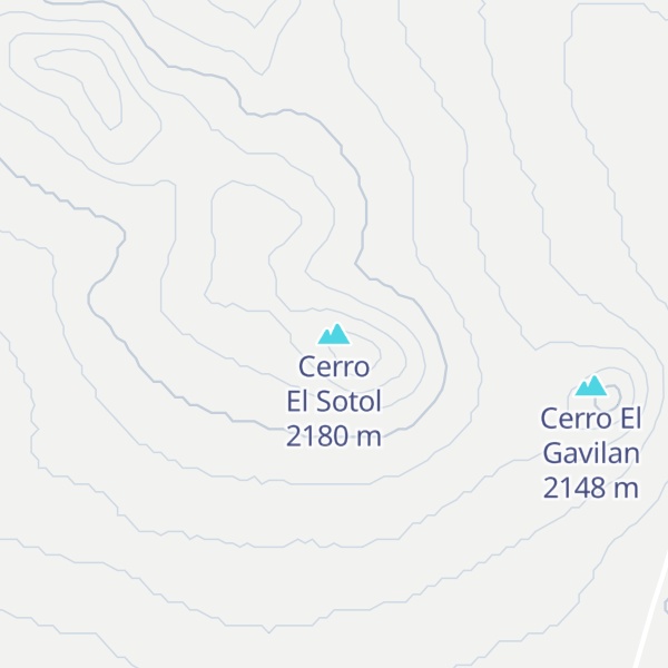 Map of Cerro El Sotol