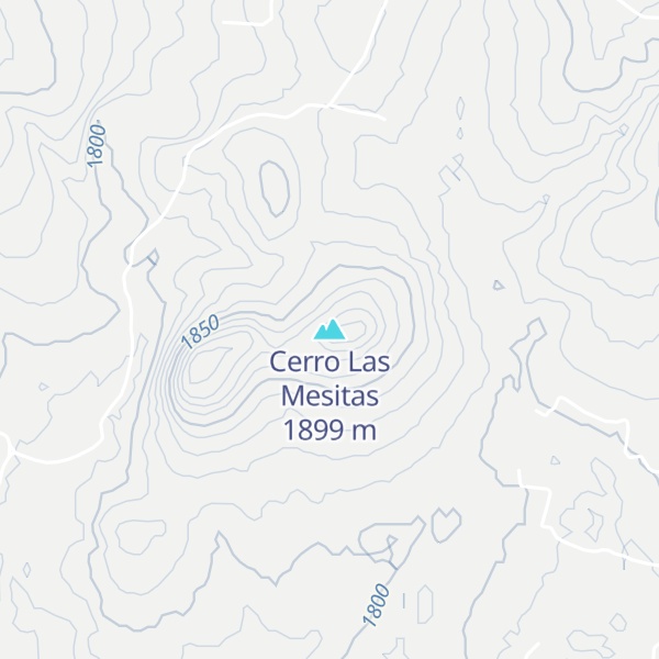 Map of Cerro Las Mesitas