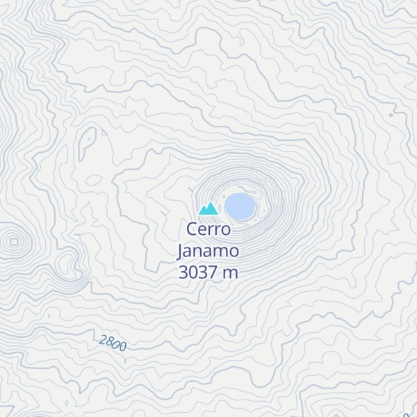 Map of Cerro Janamo