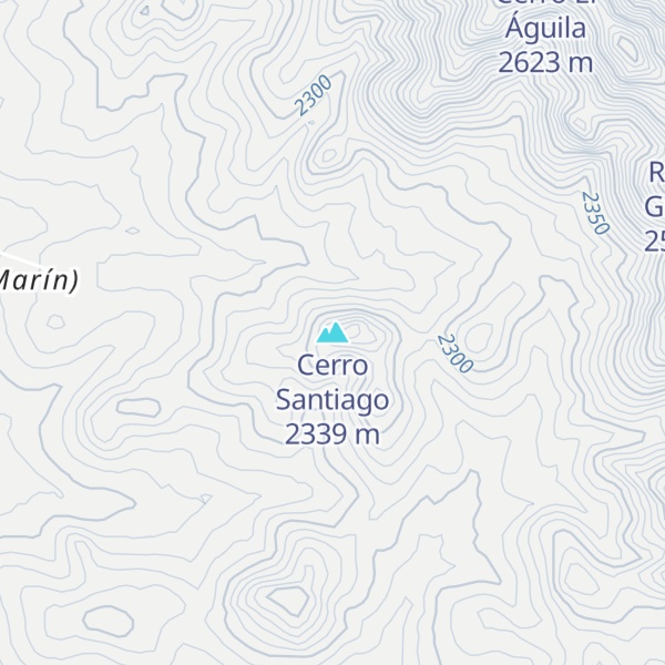 Map of Cerro Santiago