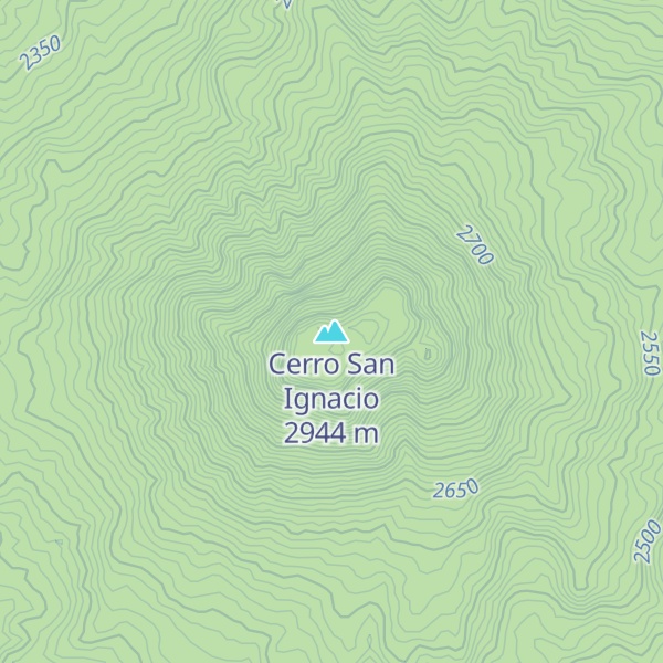 Map of Cerro San Ignacio