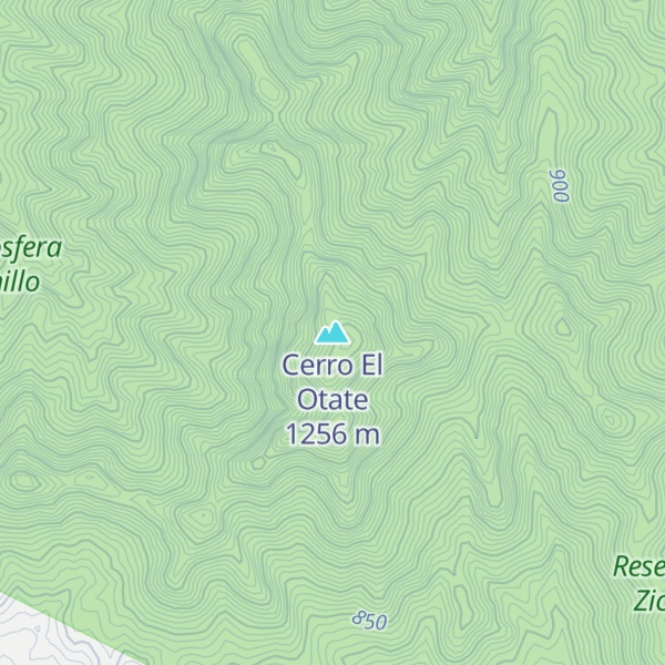 Map of Cerro El Otate
